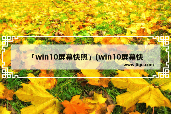 「win10屏幕快照」(win10屏幕快照快捷键没反应)