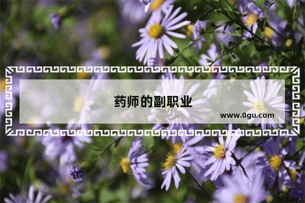 药师的副职业