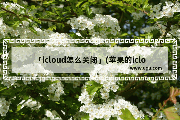 「icloud怎么关闭」(苹果的icloud怎么关闭扣费)
