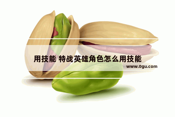 用技能 特战英雄角色怎么用技能