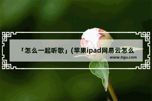「怎么一起听歌」(苹果ipad网易云怎么一起听歌)