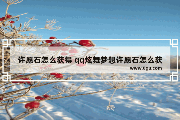 许愿石怎么获得 qq炫舞梦想许愿石怎么获得