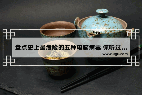 盘点史上最危险的五种电脑病毒 你听过或是中过几个?