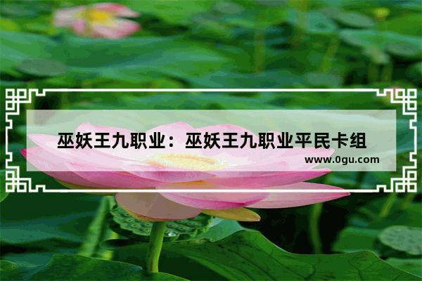 巫妖王九职业：巫妖王九职业平民卡组