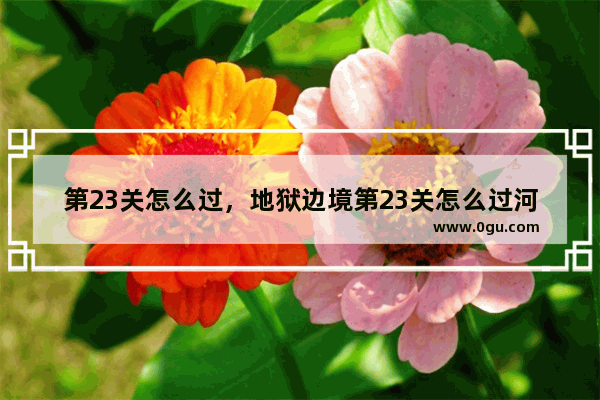 第23关怎么过，地狱边境第23关怎么过河