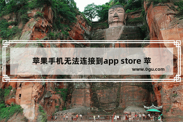 苹果手机无法连接到app store 苹果手机无法连接到app store怎么打开