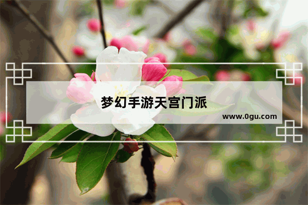梦幻手游天宫门派