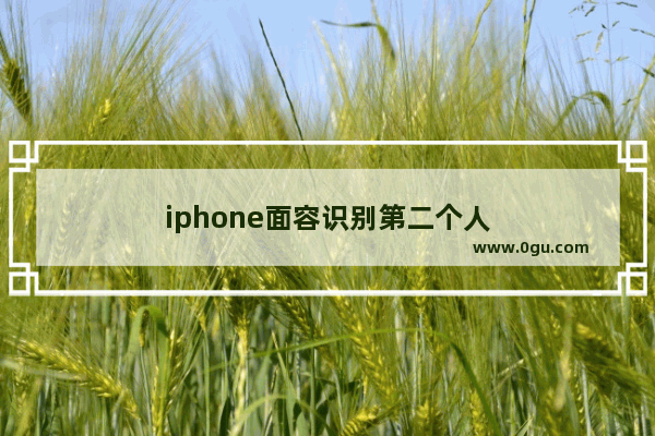 iphone面容识别第二个人