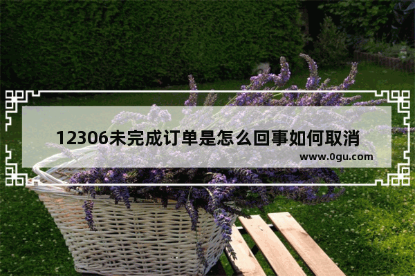 12306未完成订单是怎么回事如何取消
