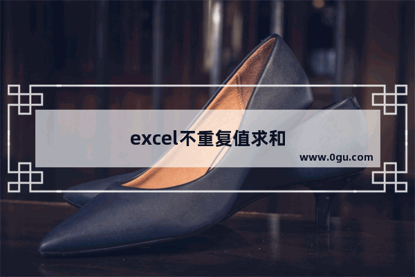 excel不重复值求和