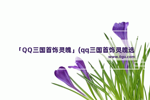 「QQ三国首饰灵魄」(qq三国首饰灵魄选择)