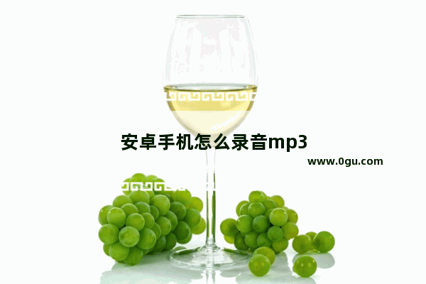 安卓手机怎么录音mp3