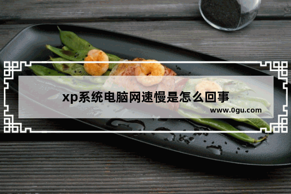 xp系统电脑网速慢是怎么回事