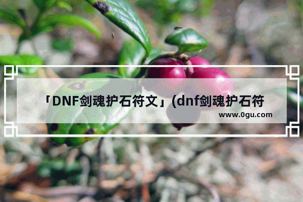 「DNF剑魂护石符文」(dnf剑魂护石符文毕业)