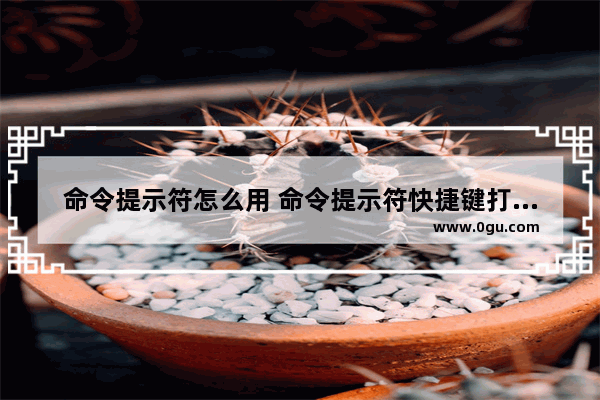 命令提示符怎么用 命令提示符快捷键打开使用技巧详解