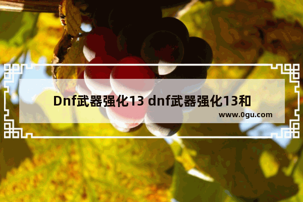 Dnf武器强化13 dnf武器强化13和14颜色