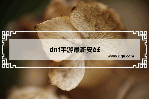 dnf手游最新安装包下载