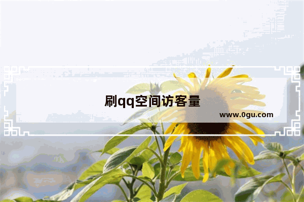 刷qq空间访客量的软件免费