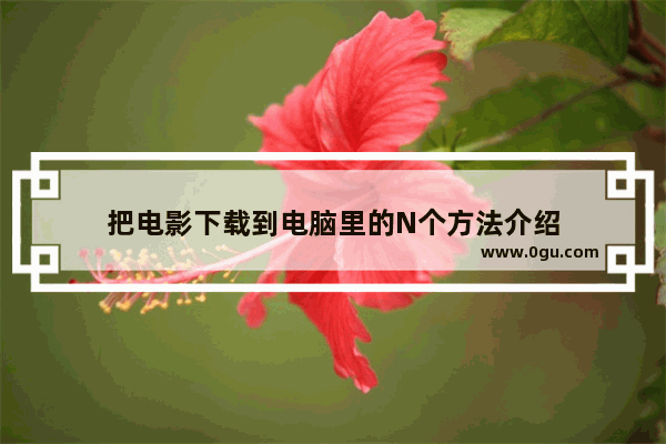 把电影下载到电脑里的N个方法介绍