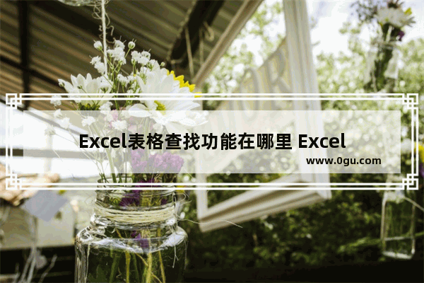 Excel表格查找功能在哪里 Excel表格打开查找功能的方法