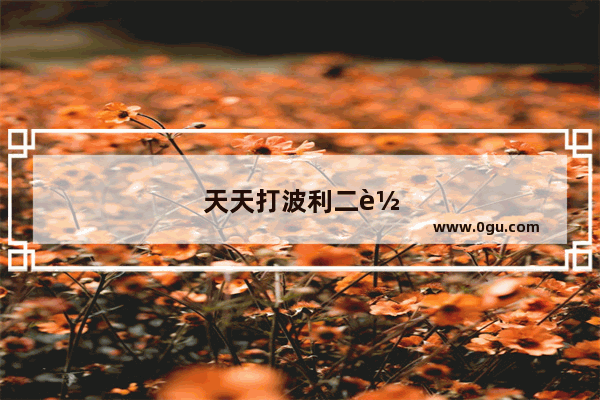 天天打波利二转蜂后道场