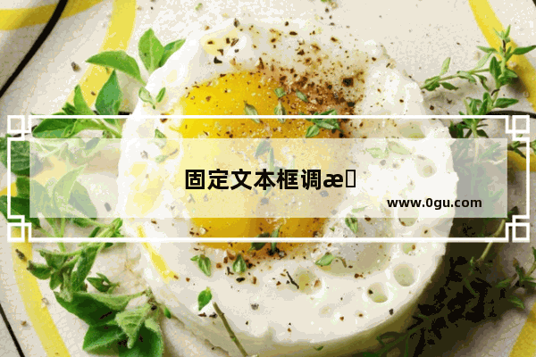 固定文本框调整字体大小