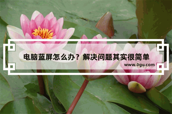 电脑蓝屏怎么办？解决问题其实很简单