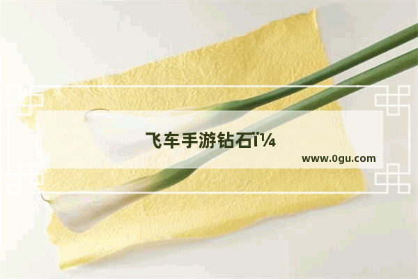飞车手游钻石：qq飞车手游钻石礼包券有什么用