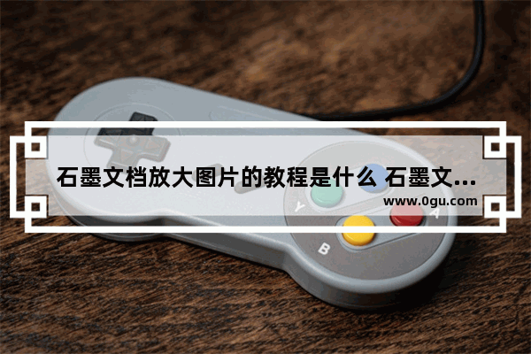 石墨文档放大图片的教程是什么 石墨文档添加图片放大缩小图片设置方法