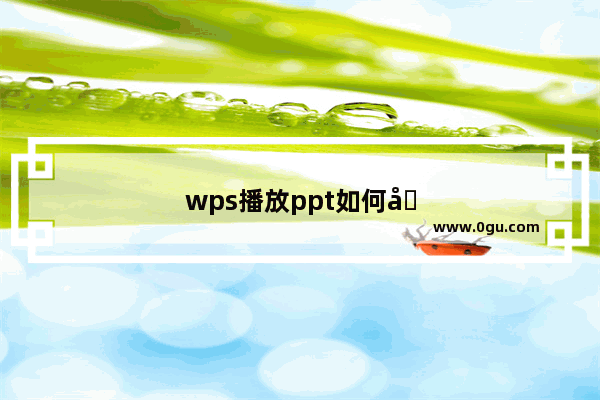 wps播放ppt如何全屏：wps播放ppt如何全屏右下角