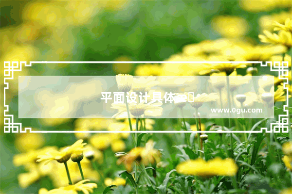 平面设计具体指什么