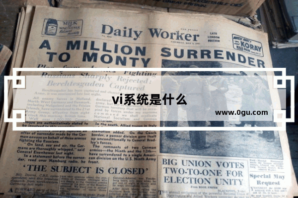 vi系统是什么