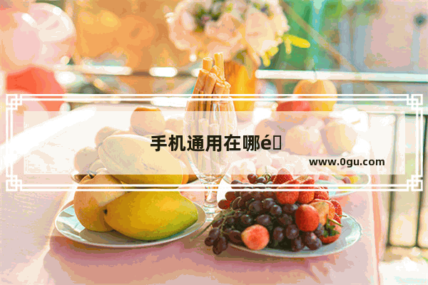 手机通用在哪里