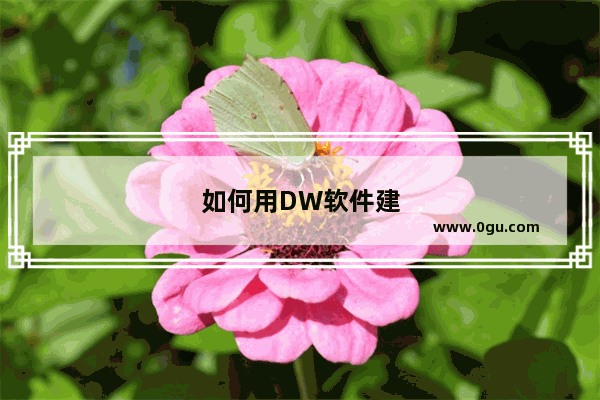 如何用DW软件建设网站