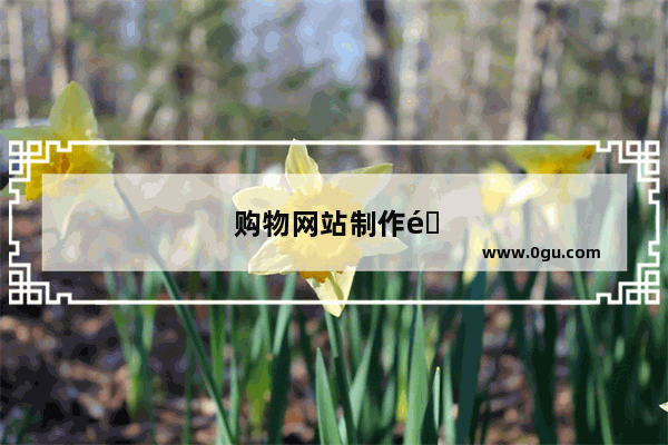 购物网站制作需要注意什么
