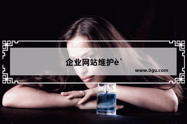企业网站维护费用怎么安排