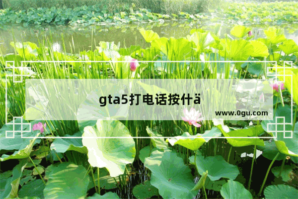 gta5打电话按什么