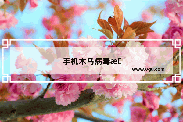手机木马病毒怎么清除