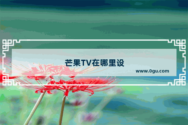 芒果TV在哪里设置播放模式