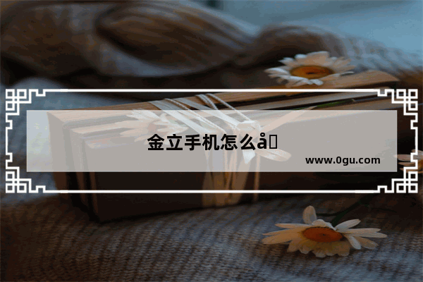 金立手机怎么取消壁纸