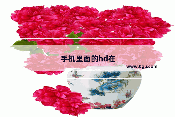 手机里面的hd在哪里关掉