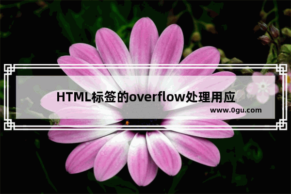 HTML标签的overflow处理用应