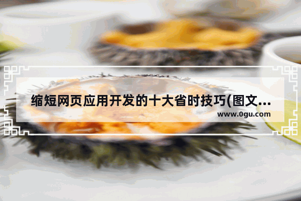 缩短网页应用开发的十大省时技巧(图文教程)