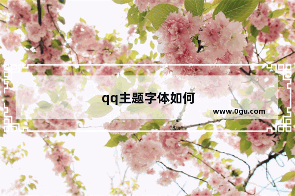 qq主题字体如何设置