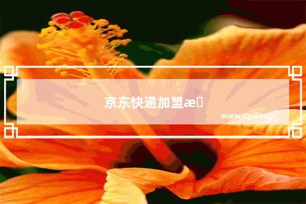 京东快递加盟条件