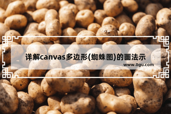 详解canvas多边形(蜘蛛图)的画法示例