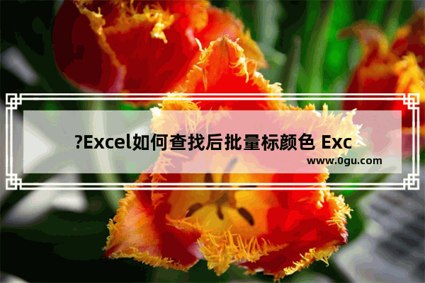 ?Excel如何查找后批量标颜色 Excel表格快速批量查找并标记的方法教程