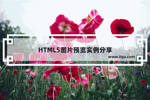 HTML5图片预览实例分享