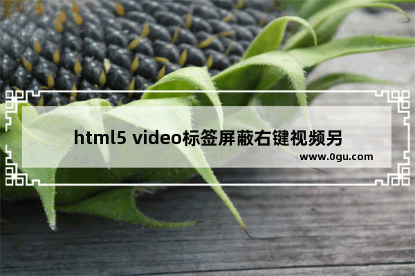 html5 video标签屏蔽右键视频另存为的js代码