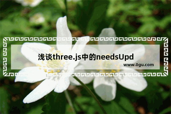 浅谈three.js中的needsUpdate的应用